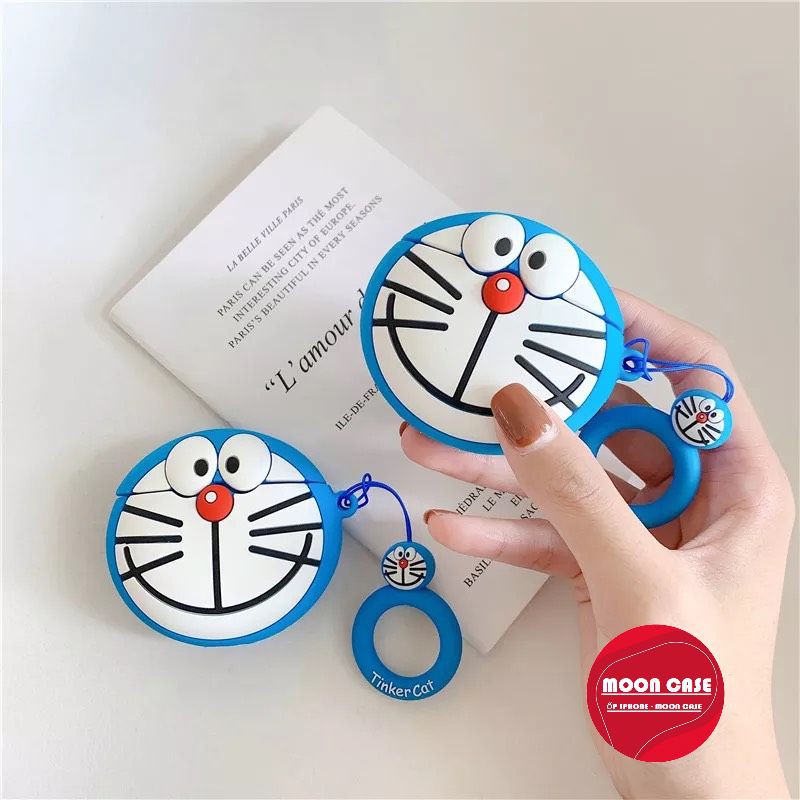 Túi đựng dành cho Airpods 1 & 2 Nhựa dẻo hình DOREMON