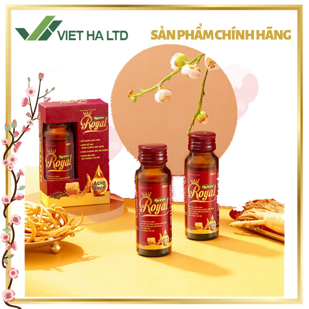 Nước uống hỗ trợ tăng cường sức khỏe MyVita Royal - Set 2 hộp 2 chai