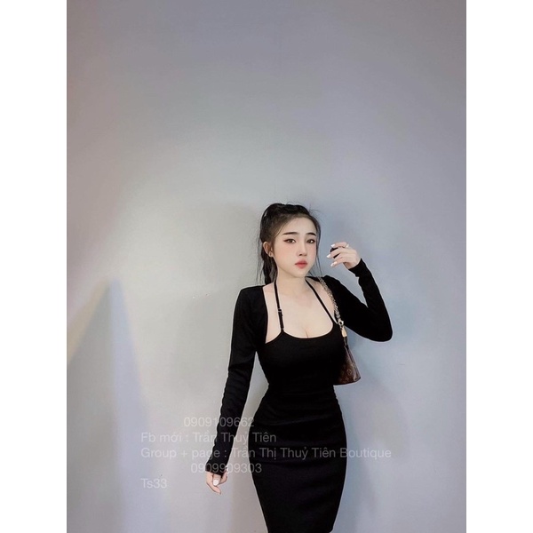 sét áo thổ cẩm cổ yếm quần dài ống rộng ảnh thật trải sàn siêu hot LYN055