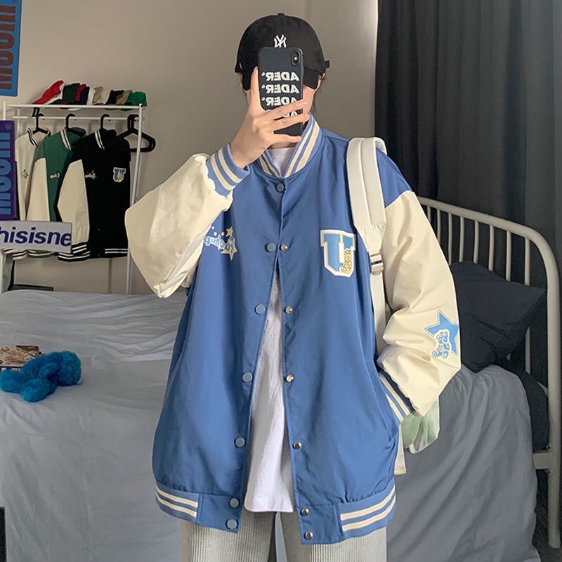 Áo khoác bomber chữ U unisex