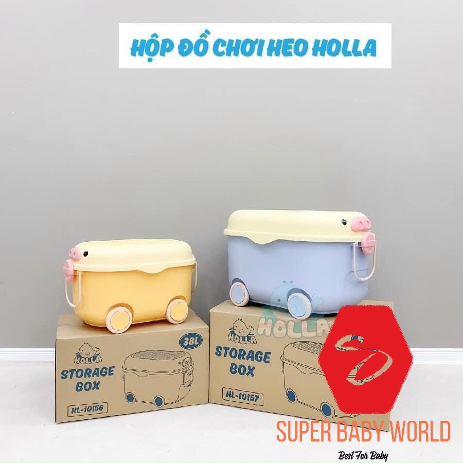 Hộp đựng đồ chơi hình heo Holla HL-10157/HL-10156