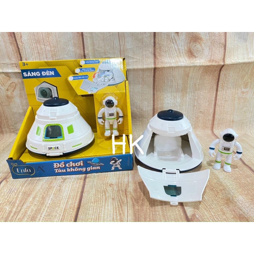 Đồ chơi tàu không gian có đèn kèm pin cho bé hkn Enfa