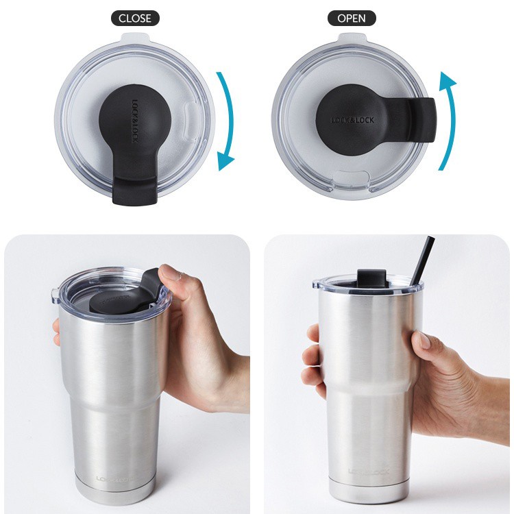 Ly giữ nhiệt Lock&Lock Swing Tumbler LHC4136 LHC4137 LHC4138 LHC4179, 350ml 470ml 700ml 880ml - TRUCANHSG
