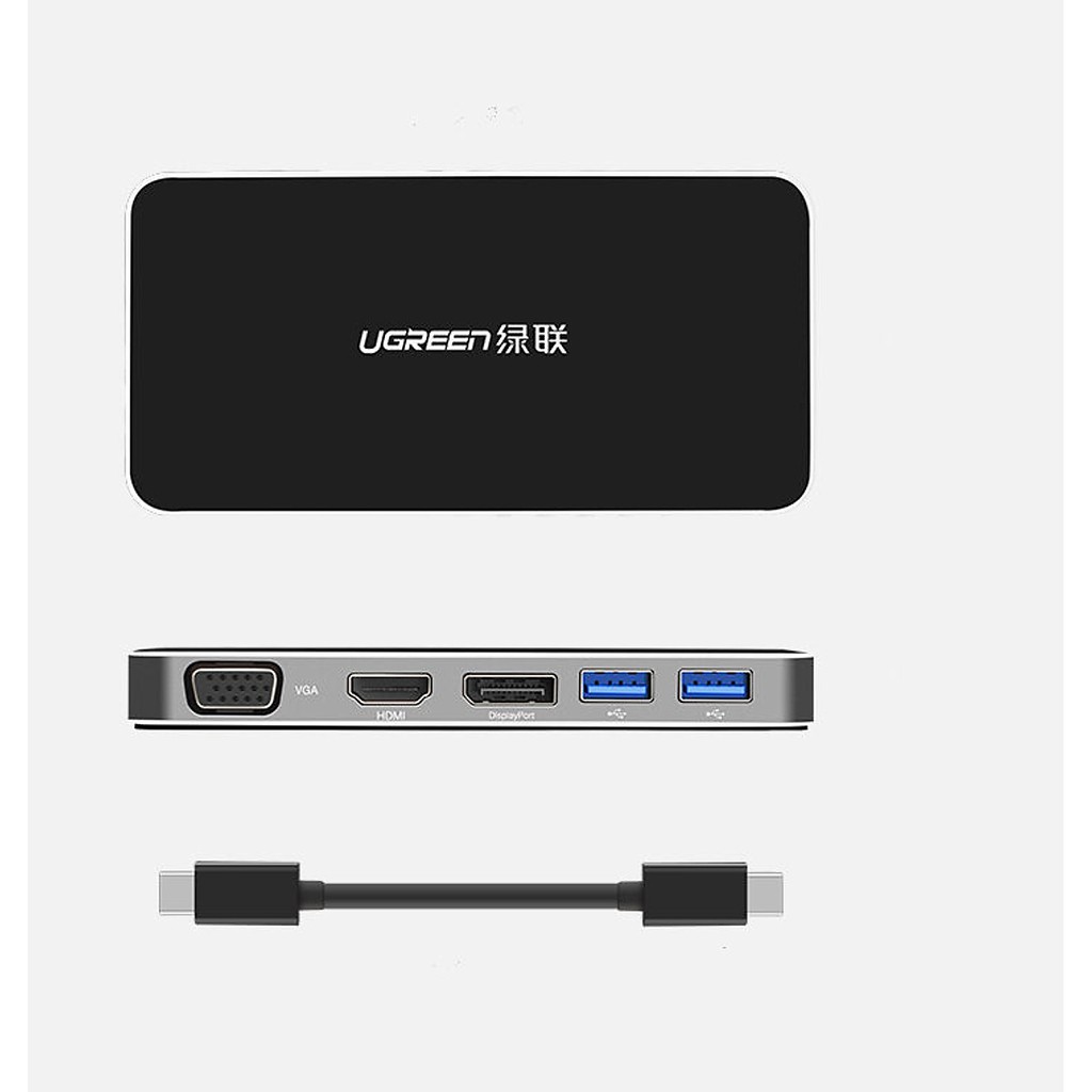 Hub USB Type C To HDMI, VGA, Displayport, Hub USB 3.0, USB-C Ugreen 40872