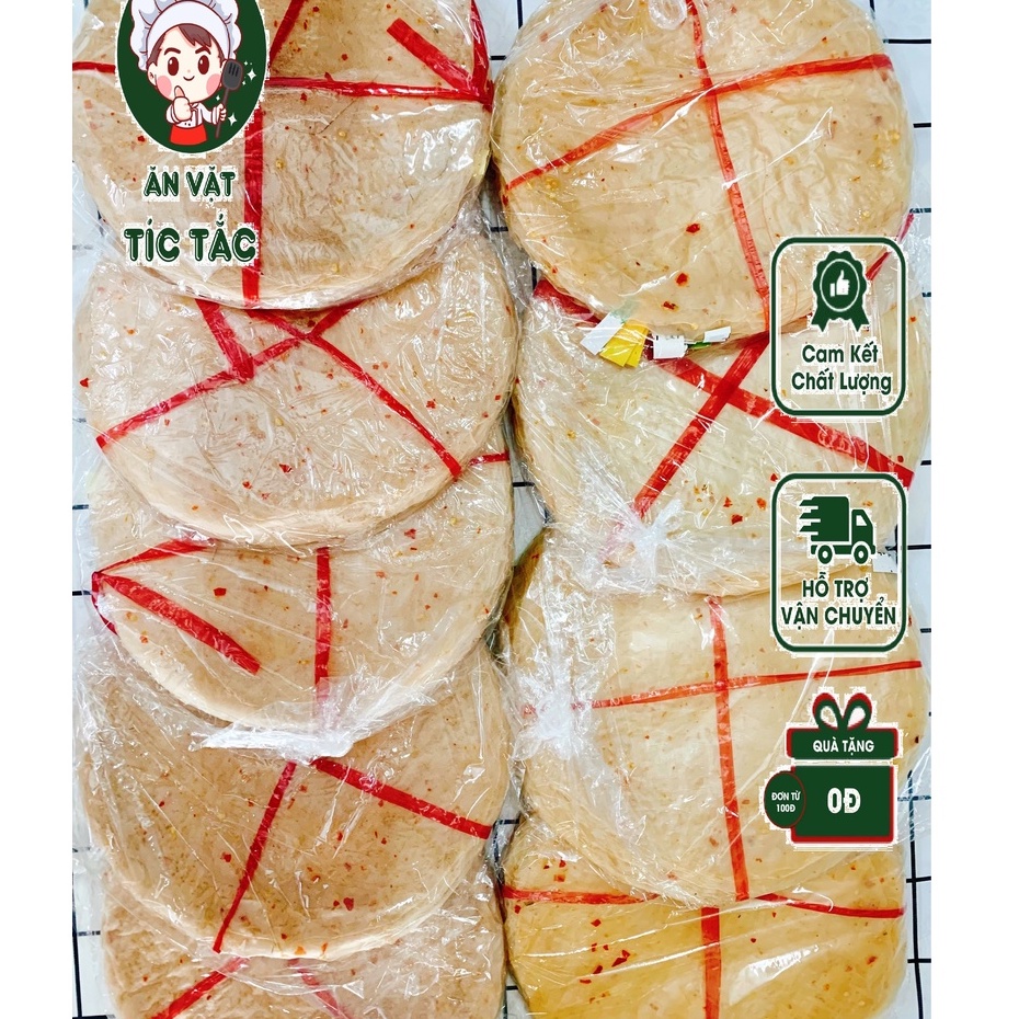 Bánh Tráng Dẻo Ớt Long Điền 550g - 800g (Bịch To 100 Cái Kèm Bơ) - Bánh Tráng Phơi Sương Mỏng Dẻo Ăn Cực Ngon