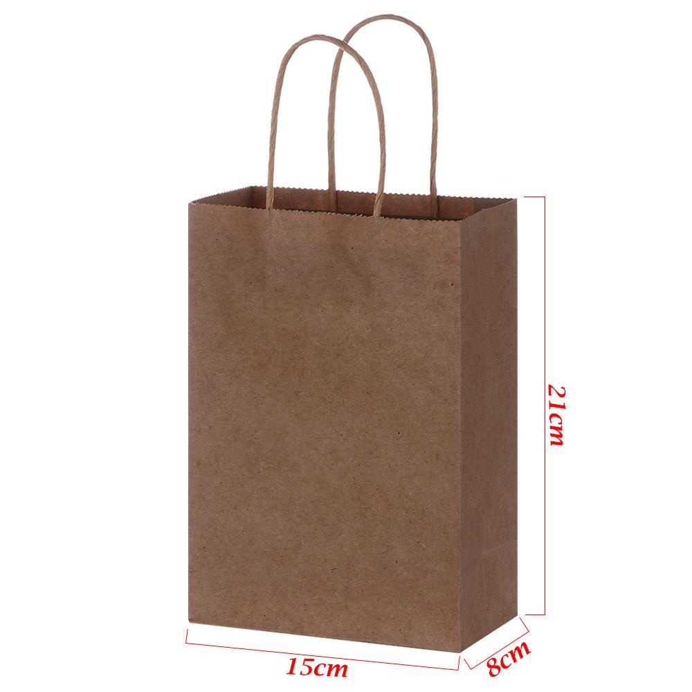 KUNHEV Set 5 Túi Giấy Đựng Quà Giáng Sinh Có Thể Tái Sử Dụng