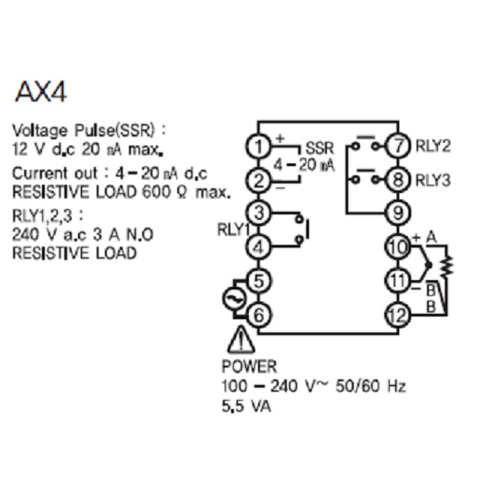 ĐỒNG HỒ ĐIỀU KHIỂN NHIỆT ĐỘ AX4-4A HANYOUNG NUX