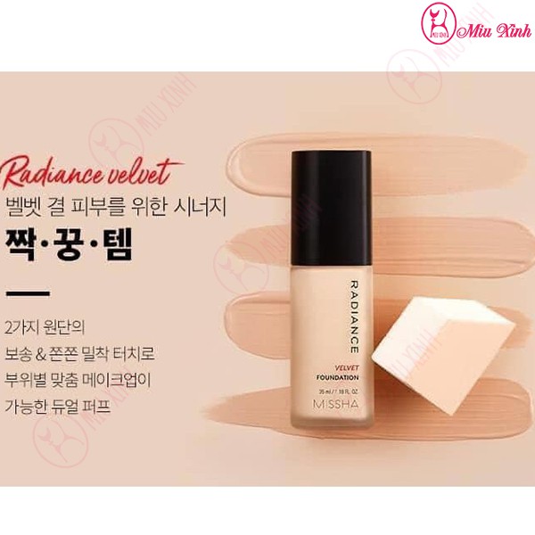 KEM NỀN KIỀM DẦU [MISSHA] Radiance Velvet Foundation SPF30 PA++