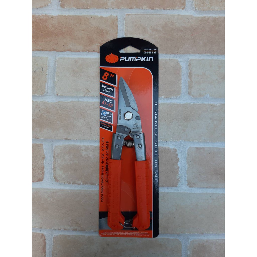 Kéo Bí Ngô 8 "Để Cắt Thép Tấm Mạ Kẽm Cline Giấy Nhôm Nhánh Nhựa