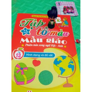 Vở tập tô màu mẫu giáo song ngữ
