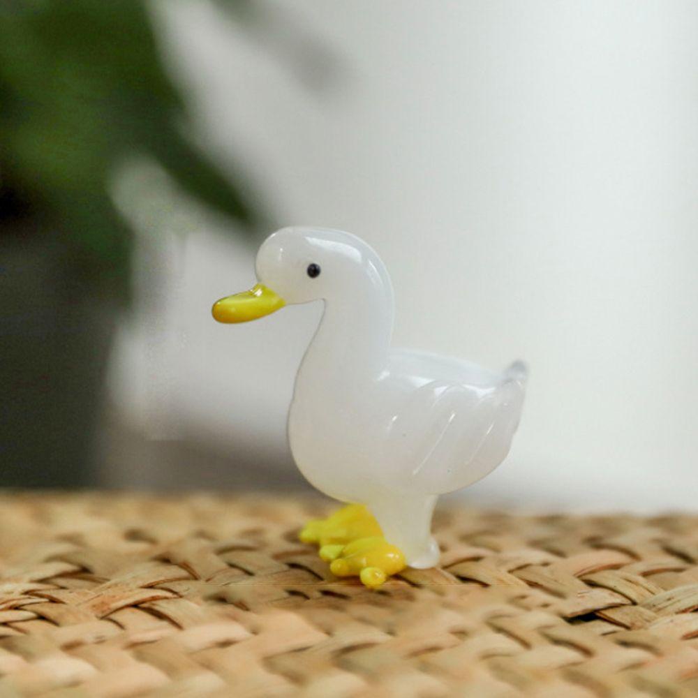 Tượng Vịt Bằng Kính Dùng Trang Trí Phòng Khách