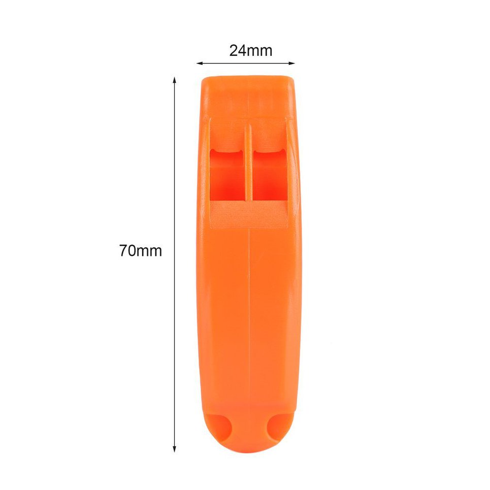 1 Pc Whistle Portable Outdoor Survival Rescue Emergency Dual-frequency Whistle