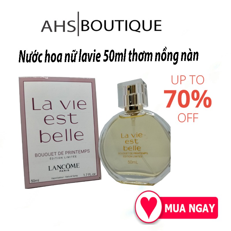 Nước hoa nữ lavie 50ml dạng xịt chai tròn