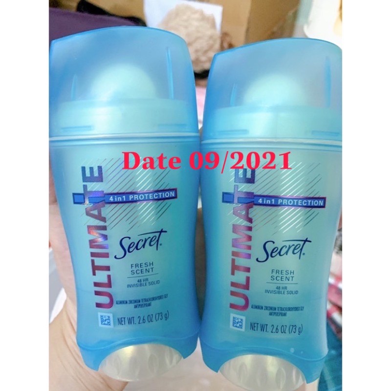 (MẪU 2021) Lăn Khử Mùi Secret SÁP/ CLEAR GEL của Mỹ loại 73g