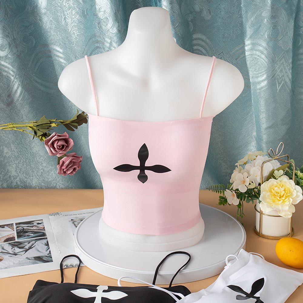 Áo Hai Dây Không Đường May Màu Sắc Đơn Giản Cho Nữ