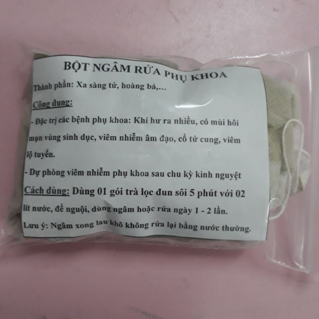 Bột ngâm rửa phụ khoa thảo dược (gói 10 túi trà lọc)