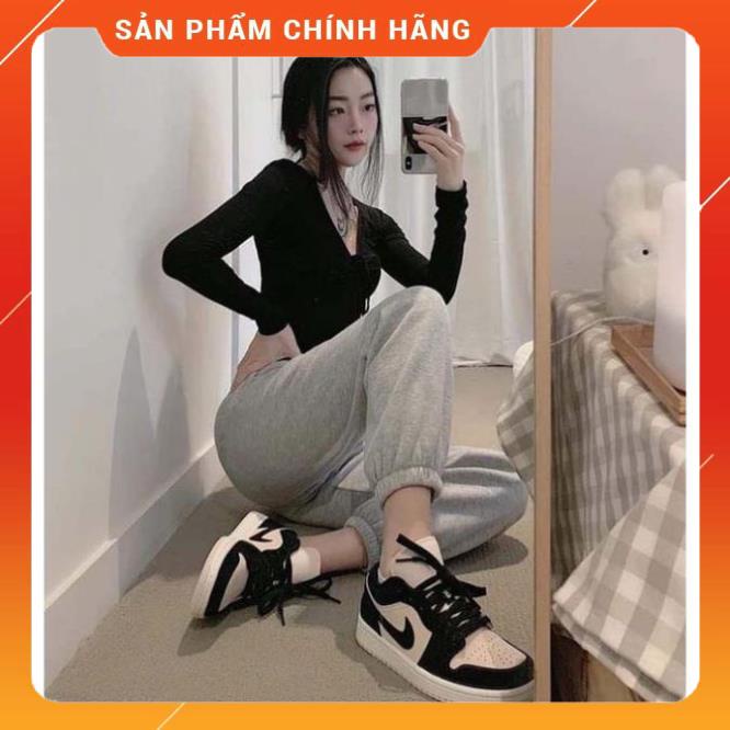 Giày 𝐉𝐨𝐫𝐝𝐚𝐧 1 hồng đen nữ, Giày thể thao JD 1 cổ thấp Black Guava Ice hồng đen bản đẹp full box bill | BigBuy360 - bigbuy360.vn