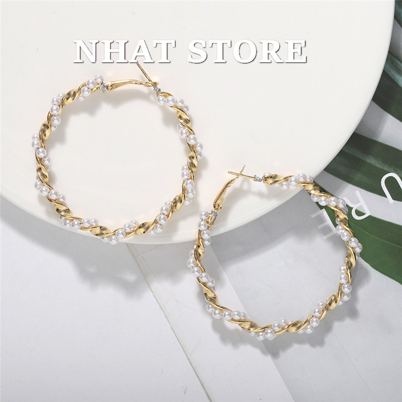 Khuyên tai bông tai nữ Nhat Store (Earrings and earrings for women Nhat Store)