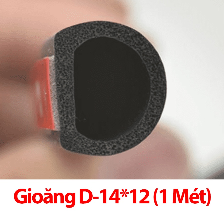 Gioăng chống ồn ô tô, ron cửa cao su nẹp cửa chống ồn chữ D dán cửa, nắp cốp bảo vệ oto xe hơi