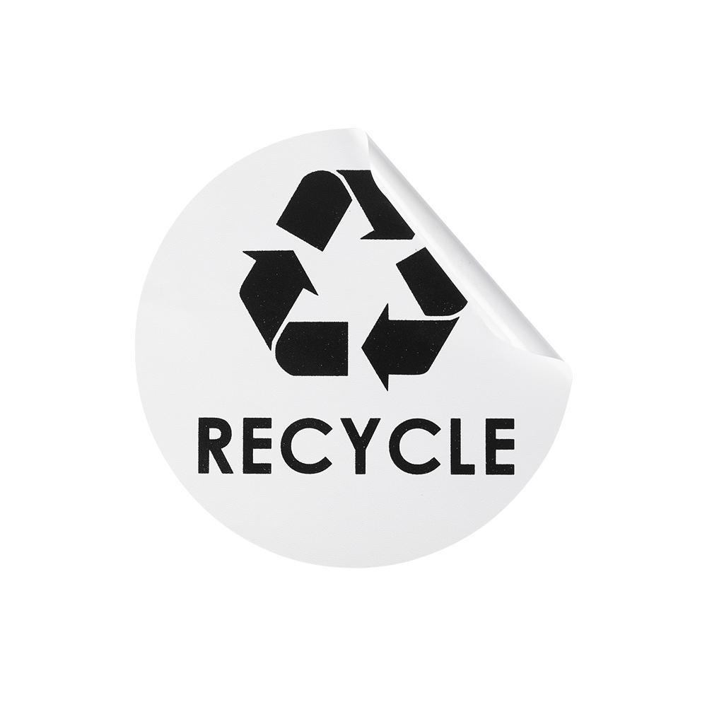 Set 1 / 4 Sticker Biểu Tượng Thùng Rác Trang Trí Nhà Cửa