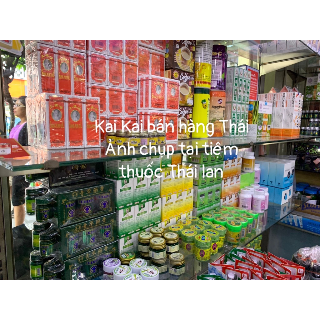Dầu lăn dầu gió nhân sâm Green Herb Thái Lan Chính Hãng
