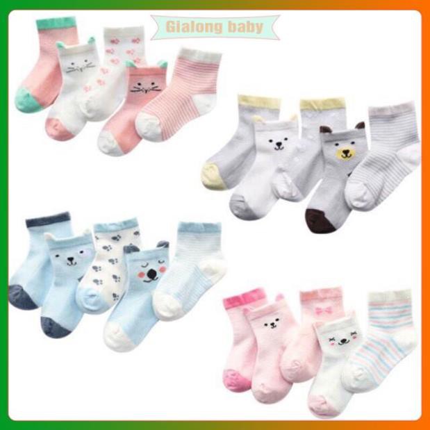Tất lưới cho bé sơ sinh đến 3 tuổi - set 5 đôi