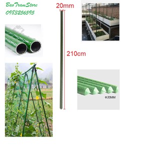 Ống thép bọc nhựa dùng làm cây đỡ hoa hồng, làm giàn cỡ 20mm dài 210cm