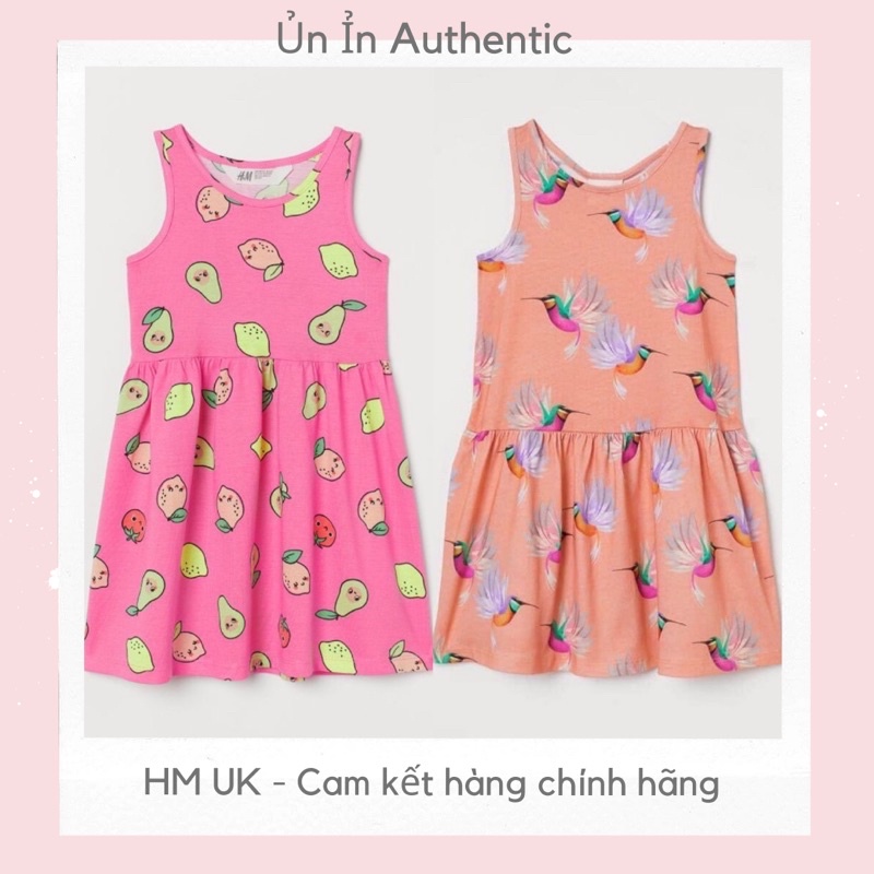 [Auth] Đầm thun bé gái HM UK size 1,5-10y