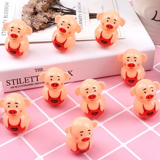 Set 5 Đồ Chơi Lật Đật Hình Heo Con Xinh Xắn Dành Cho Bé