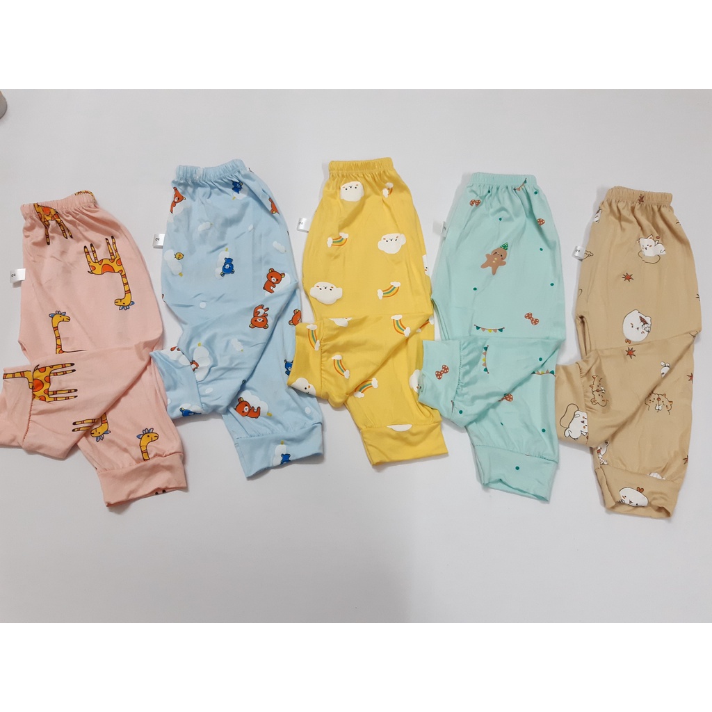 Quần Chục, Quần Dài Thun Lạnh Cho Bé Trai, Bé Gái 4 -15kg