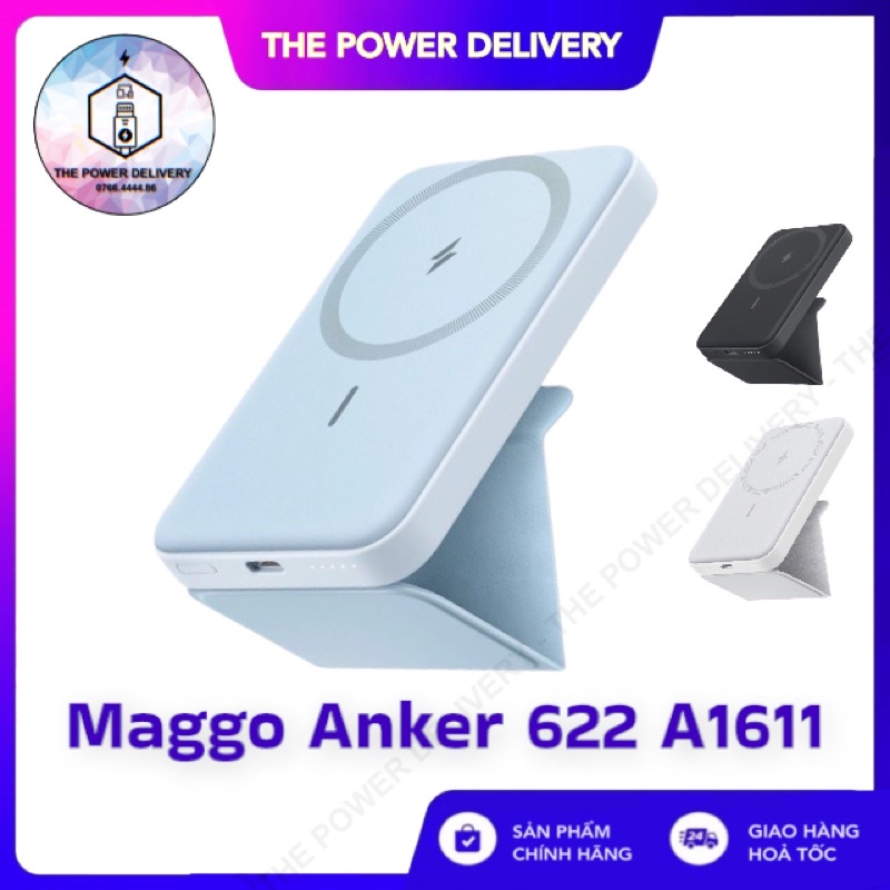 Sạc dự phòng magsafe Anker MagGo 622 SẠC KHÔNG DÂY IP12, 13 NHIỀU MÀU SẮC - BẢO HÀNH 12 THÁNG