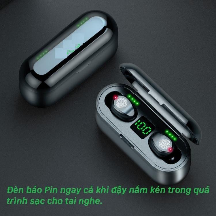 Tai Nghe Bluetooth F9 Cảm Ứng Vân Tay,Công Nghệ Âm Thanh Dolby Atmos Đỉnh Cao, Bass mạnh, Pin Siêu Khủng, Sạc Siêu Nhanh