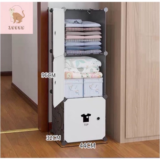 TỦ NHỰA LẮP GHÉP 3 Ô SÂU 47 ĐỰNG QUẦN ÁO VẬT DỤNG CÁ NHÂN
