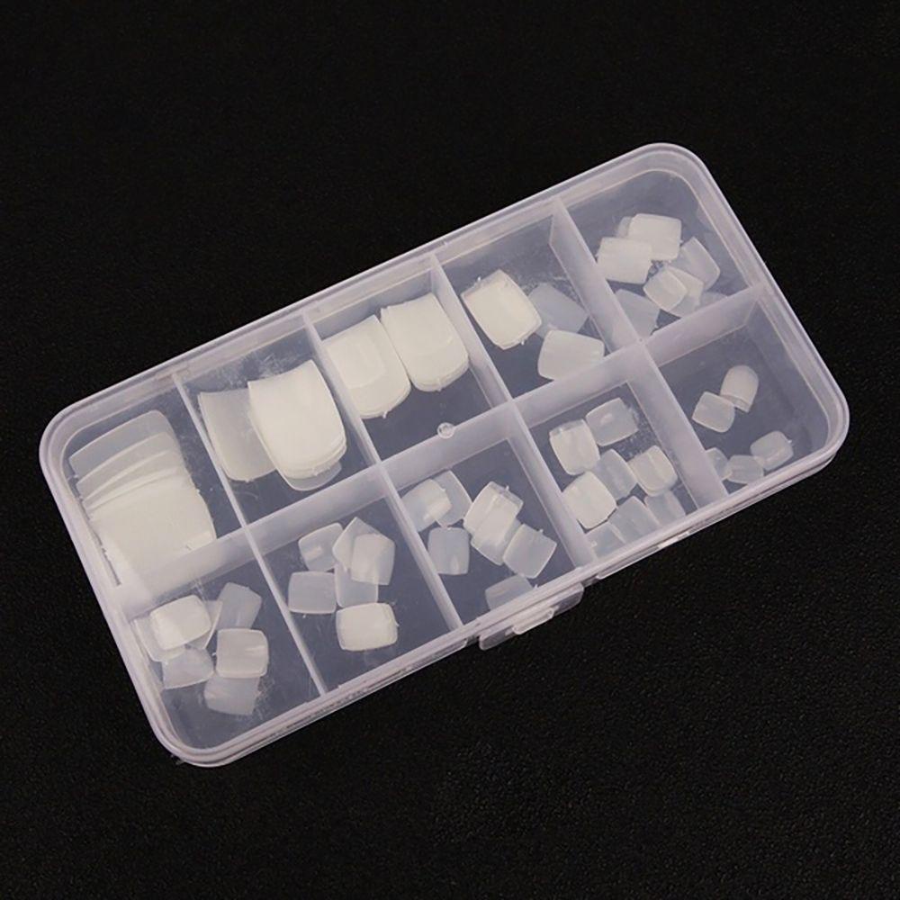Móng Chân Giả Màu Trắng Trong Suốt Bằng Acrylic BERNARDO