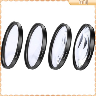[giá giới hạn] 4 Pieces Close-up Filter Kit, +1 +2 +4 +10,  Filter Accessory  Conversion Lens, with Lens Filter Pouch