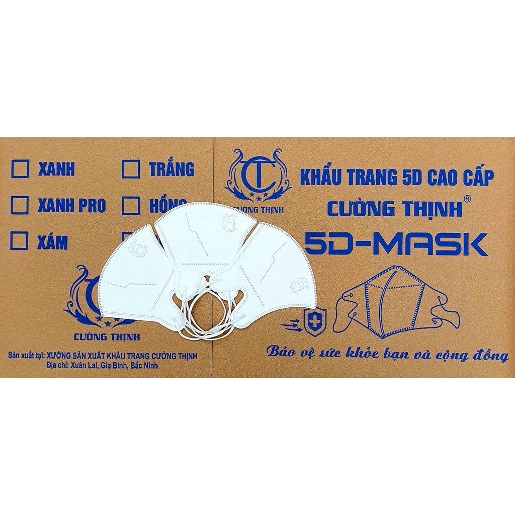 1 hộp  khẩu trang 5D mask CƯỜNG THịNH hàng chính hãng