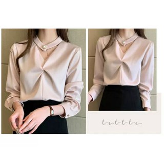 (Hàng oder) Áo sơ mi cổ choker.