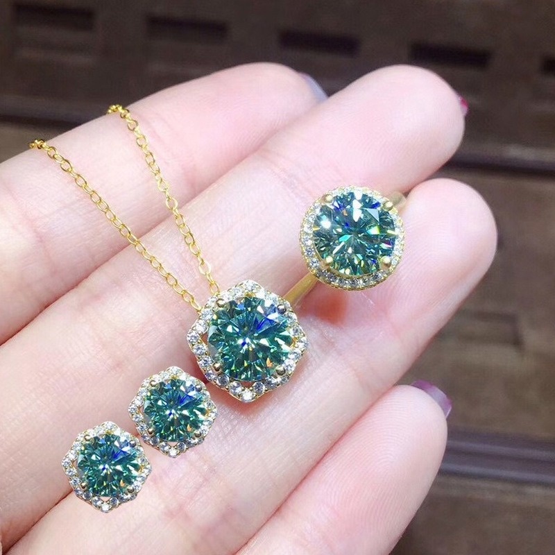 Mặt Dây Chuyền Hình Moissanite Pt950 Độc Đáo Thời Trang Cho Nữ