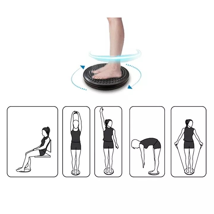Đĩa xoay thể dục, massage 360 hiệu quả cho tập eo, giảm cân, giảm mỡ bụng tại nhà.