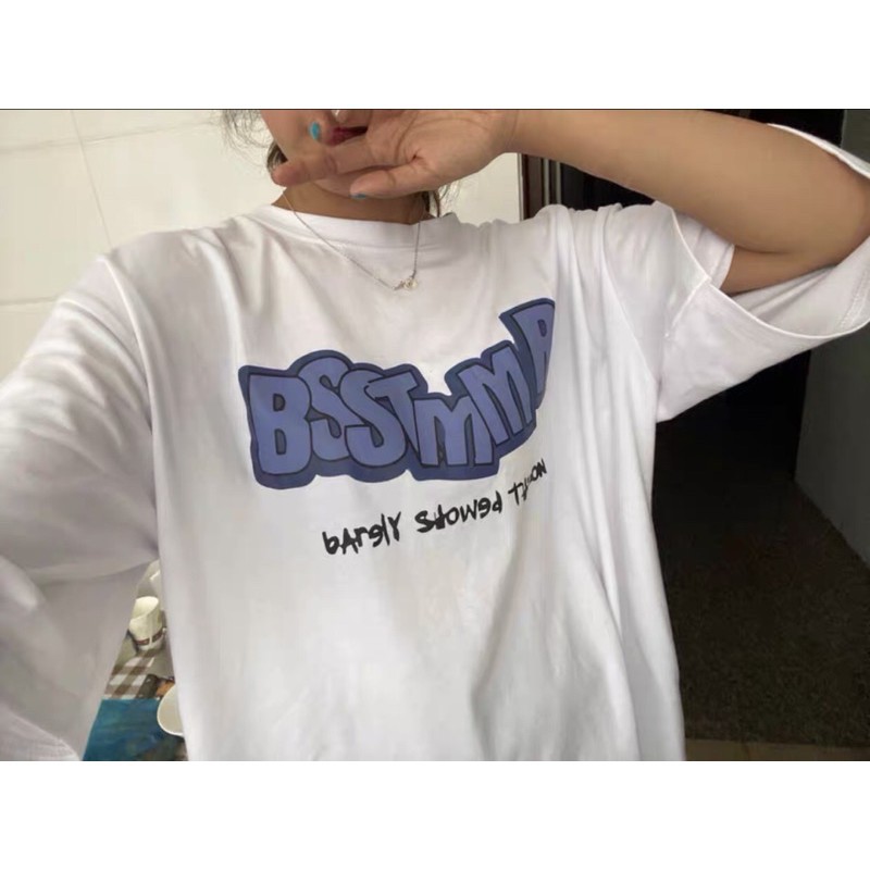 Áo thun tay lỡ dáng rộng unisex dưới 75kg - Bsstmmr | BigBuy360 - bigbuy360.vn