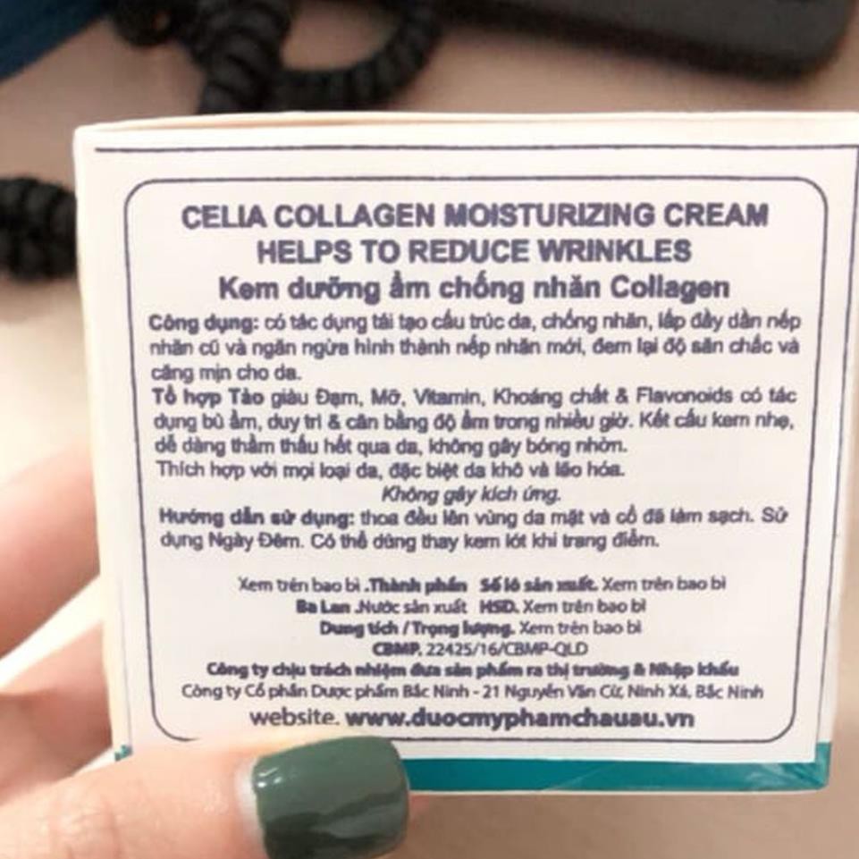 KEM DƯỠNG ẨM CHỐNG NHĂN COLLAGEN CELIA COLLAGEN MOISTURIZING CREAM- 50ML