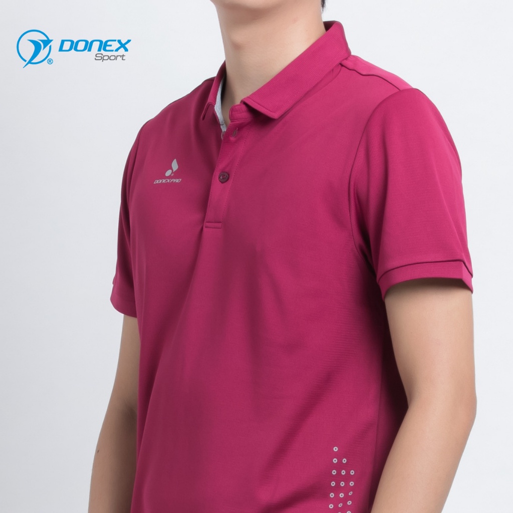 Áo Thể Thao Nam Cộc Tay DONEXPRO Form Regular-fit, Cổ Dáng Polo, Thoáng Khí, Thấm Hút Mồ Hôi Tốt MC-8968