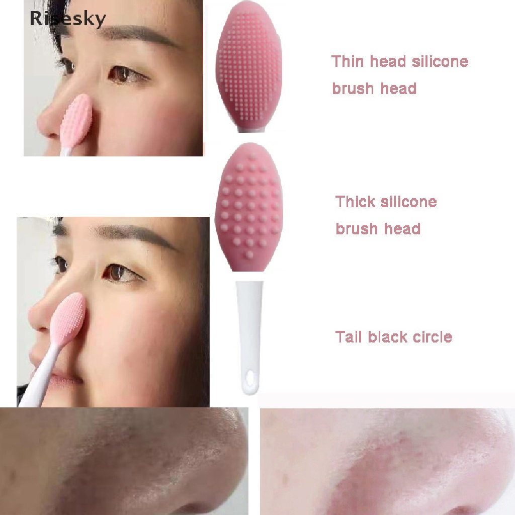 Cọ Silicone Tẩy Tế Bào Chết Loại Bỏ Mụn Đầu Đen Làm Sạch Sâu
