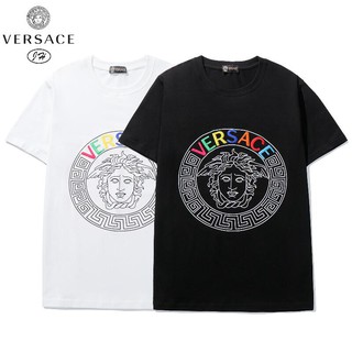 Áo Thun Tay Ngắn Vải Cotton Hiệu Versace Thời Trang