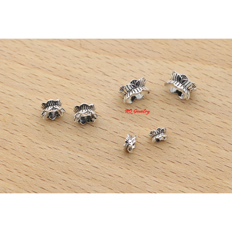 Charm bạc chặn hoa sen B0064- Phụ kiện phối vòng