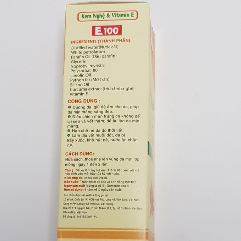 Kem nghệ E100