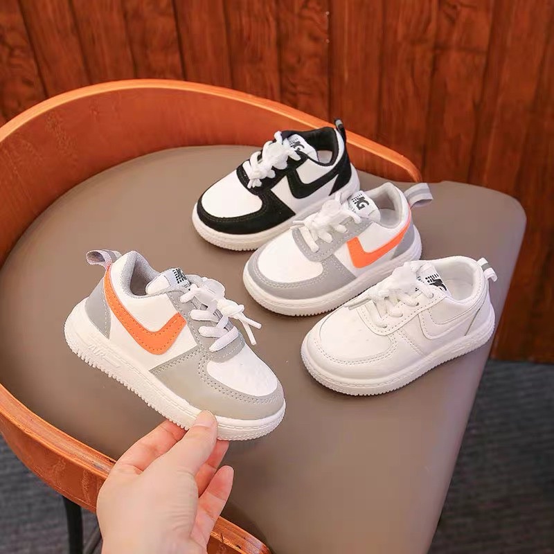 Giày thể thao cho bé trai, bé gái - giày sneaker đi học đi chơi có dây rút buộc tùy chỉnh siêu nhẹ êm chân cho bé