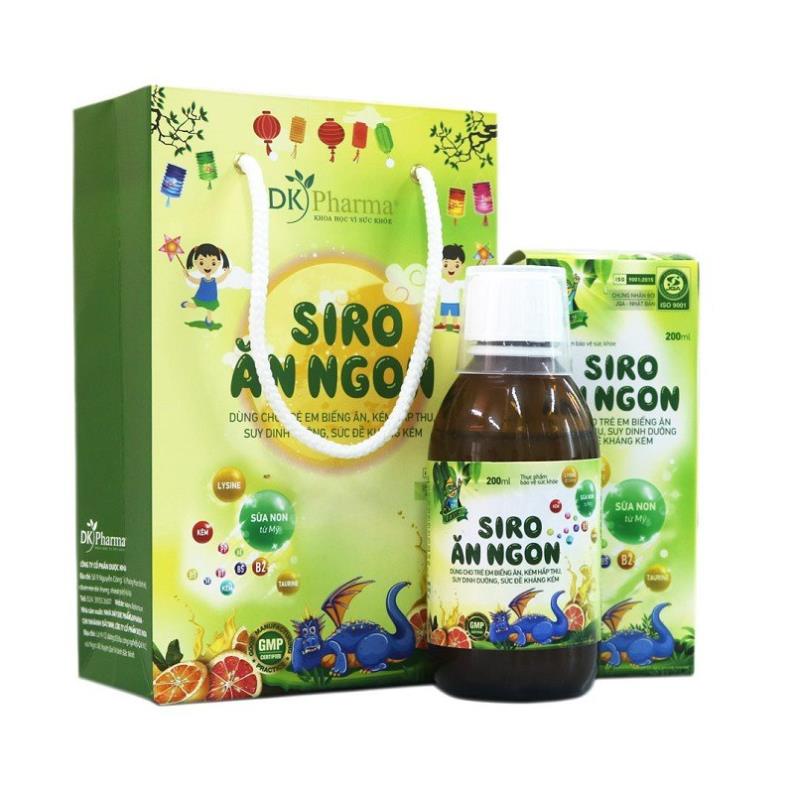 SIRO ĂN NGON – Dùng cho trẻ biếng ăn, kém hấp thu, suy dinh dưỡng, sức đề kháng kém, hỗ trợ bổ sung lysine, kẽm, vitamin
