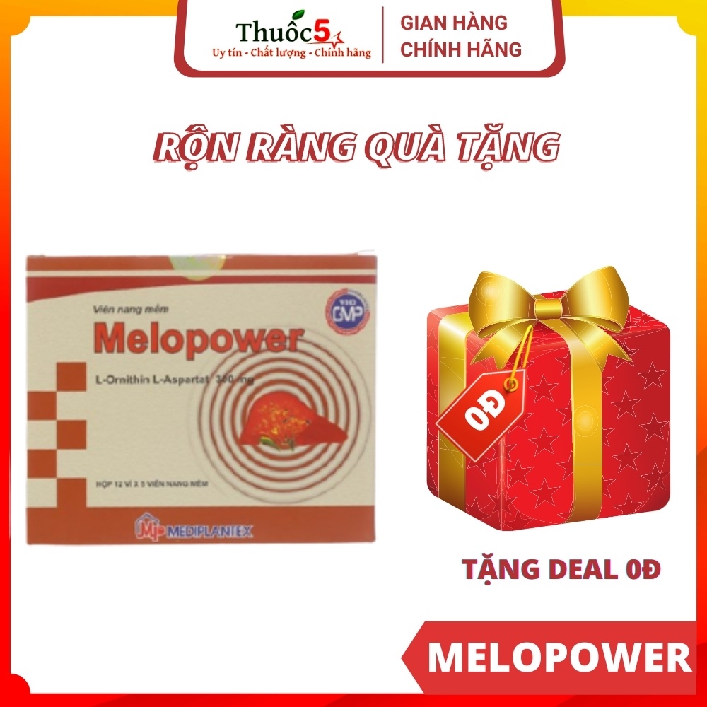 [GIÁ GỐC] Melopower Hỗ trợ bổ gan, giải độc gan hiệu quả - Hộp 60 viên