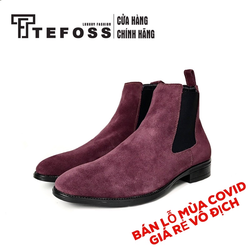 [Mã LTP50 giảm 50000 đơn 150000] Giày Chelsea boot da bò thật mùa hè TEFOSS HT350 HOTTREND size 38-43